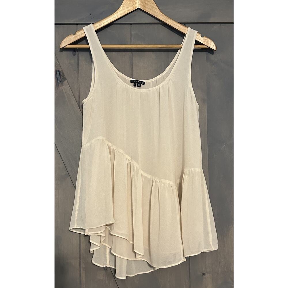 Theory 100% Silk Sheer Cami Top Small
